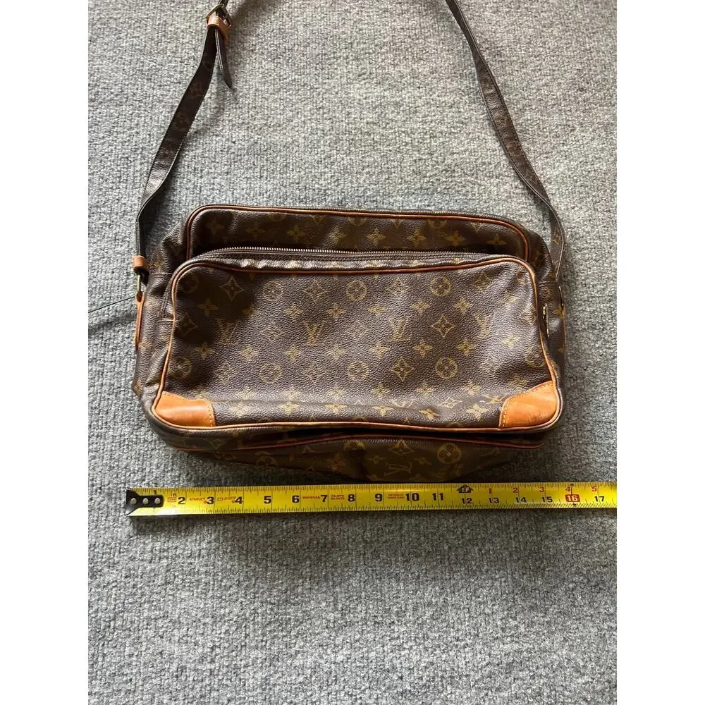 VTG Louis Vuitton Monogram Womens Brown Trocadero Celebrity Worn Shoulder Bag